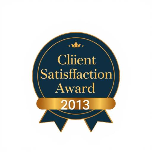 Logo for the 'Client Satisfaction Award' awarded to Aurora Studios.